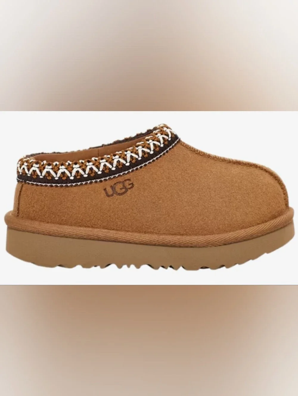 UGG Tasman II Toddler Suede Slip-On Cozy Mules Size 7 Like New/Box